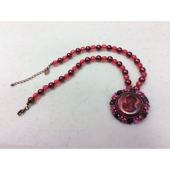 Laila Rowe Victorian Bead Necklace Large Pendant - Picture 1 of 6